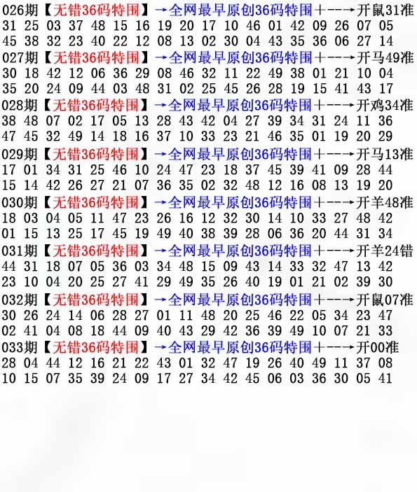 033期36码特围[图]