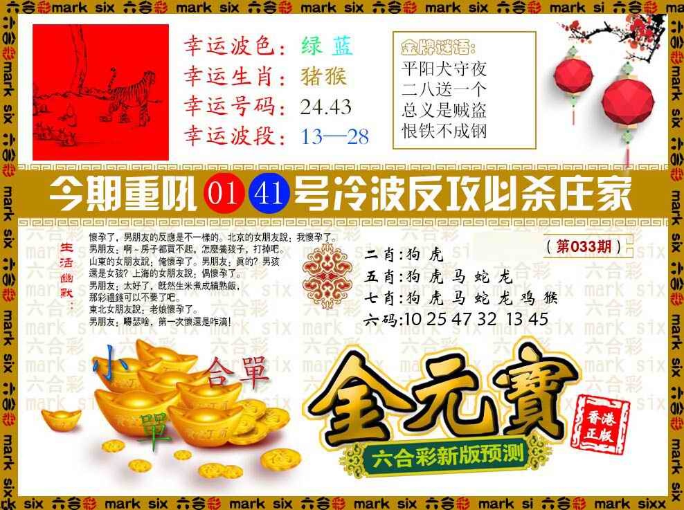 033期金元宝[图]