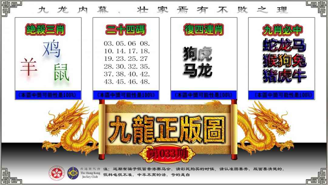 033期九龙正版图[图]